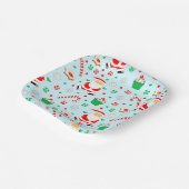 Assiettes En Carton Fête de Noël de volley-ball créative (Angulaire)