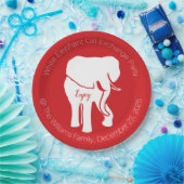 Assiettes En Carton Fête de Noël d'échange de cadeau d'objet superflu (Fête)