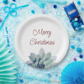 Assiettes En Carton Fête de Noël Desert Botanical Succulent (Fête)