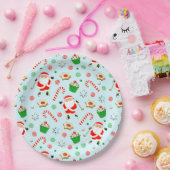 Assiettes En Carton Fête de Noël du golf (Fête)