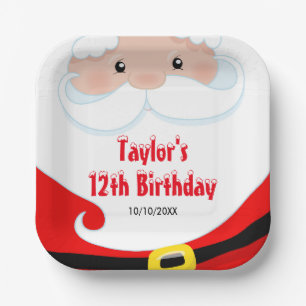 Assiettes En Carton Fête de Noël du Père Noël