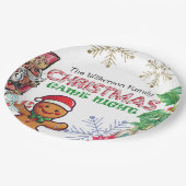 Assiettes En Carton Fête de Noël Jeu de Nuit (Angle)