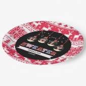 Assiettes En Carton Fête de Noël moche (Angle)