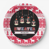 Assiettes En Carton Fête de Noël moche (Devant)