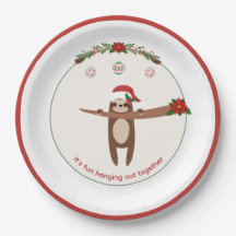 Fête de Noël personnalisée avec un paresseux migno