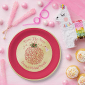 Assiettes En Carton Fête de Noël Plates Amusants Rouge et Gold Party (Fête)