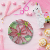 Assiettes En Carton Fête de Noël Poinsettia (Fête)