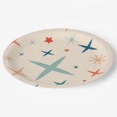 Assiettes En Carton Fête de Noël rétro (Angle)