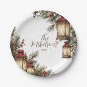 Assiettes En Carton Fête de Noël Russe (Devant)