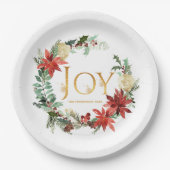 Assiettes En Carton Fête de Noël Rustic Winterland (Devant)