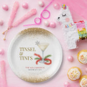 Assiettes En Carton Fête de Noël Tinsel et Tinis (Fête)