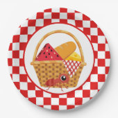 Assiettes En Carton fête de pique-nique mignonne (Devant)