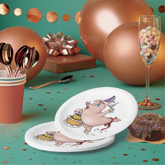 Assiettes En Carton Fête de porc