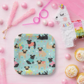 Assiettes En Carton Fête de Pug Birthday (Fête)