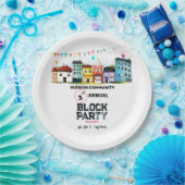 Assiettes En Carton Fête de quartier (Fête)