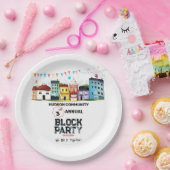 Assiettes En Carton Fête de quartier (Fête)