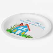 Assiettes En Carton Fête de réchauffement ménager avec Plaques de papi (Angle)