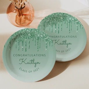 Assiettes En Carton Fête de remise des diplômes avec un égouttement de