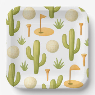 Assiettes En Carton Fête de retraite de golf en Arizona
