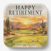 Fête de retraite de golf en Arizona