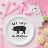 Assiettes En Carton Fête de réunion famille papier personnalisé assiet (Fête)