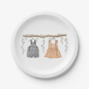 Assiettes En Carton Fête de révélation de genre, Il ou Elle, Fournitur