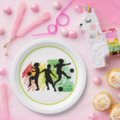 Assiettes En Carton Fête de soccer pour enfants (Fête)