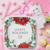 Assiettes En Carton Fête de vacances Ajouter un logo Fête de Noël d'en (Fête)