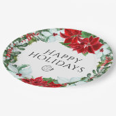 Assiettes En Carton Fête de vacances Ajouter un logo Fête de Noël d'en (Angle)