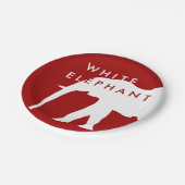 Assiettes En Carton Fête de vacances Eléphant Blanc Moderne (Angle)