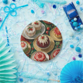 Assiettes En Carton Fête de Yuletide (Fête)