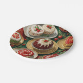 Assiettes En Carton Fête de Yuletide (Angle)