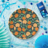 Assiettes En Carton fête des agrumes d'orange (Fête)