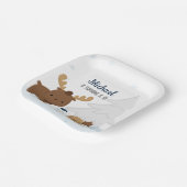 Assiettes En Carton Fête des animaux d'art Fête des animaux d'hiver (Angulaire)