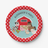 ASSIETTES EN CARTON FÊTE DES ANIMAUX DE LA FERME (Devant)