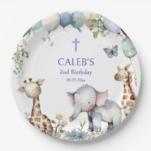 Assiettes En Carton Fête des animaux Orthodoxes Fête d'anniversaire de