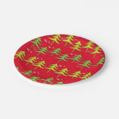 Assiettes En Carton Fête des arbres de Noël (Angle)