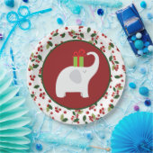 Assiettes En Carton Fête des éléphants blancs de Noël (Fête)