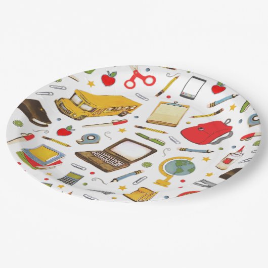 Assiettes En Carton Fête des enseignants (Angle)