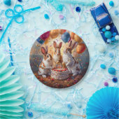 Assiettes En Carton Fête des lapins (Fête)