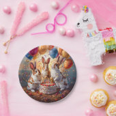 Assiettes En Carton Fête des lapins (Fête)