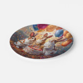 Assiettes En Carton Fête des lapins (Angle)