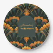 Assiettes En Carton Fête des mariées Art déco des années 20 (Devant)