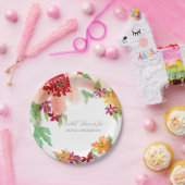 Assiettes En Carton Fête des mariées Automne Aquarelle Moderne Automne (Fête)