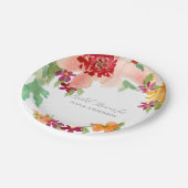 Assiettes En Carton Fête des mariées Automne Aquarelle Moderne Automne (Angle)