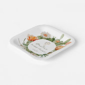 Assiettes En Carton Fête des mariées Boho Cactus (Angulaire)