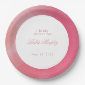 Assiettes En Carton Fête des mariées Bright Boho Ombre (Devant)