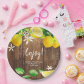 Assiettes En Carton Fête des mariées citron (Fête)