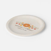 Assiettes En Carton Fête des mariées Couples Mariages Citrouilles d'au (Angle)