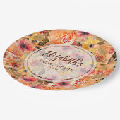 Assiettes En Carton Fête des mariées d'aquarelle d'automne (Angle)